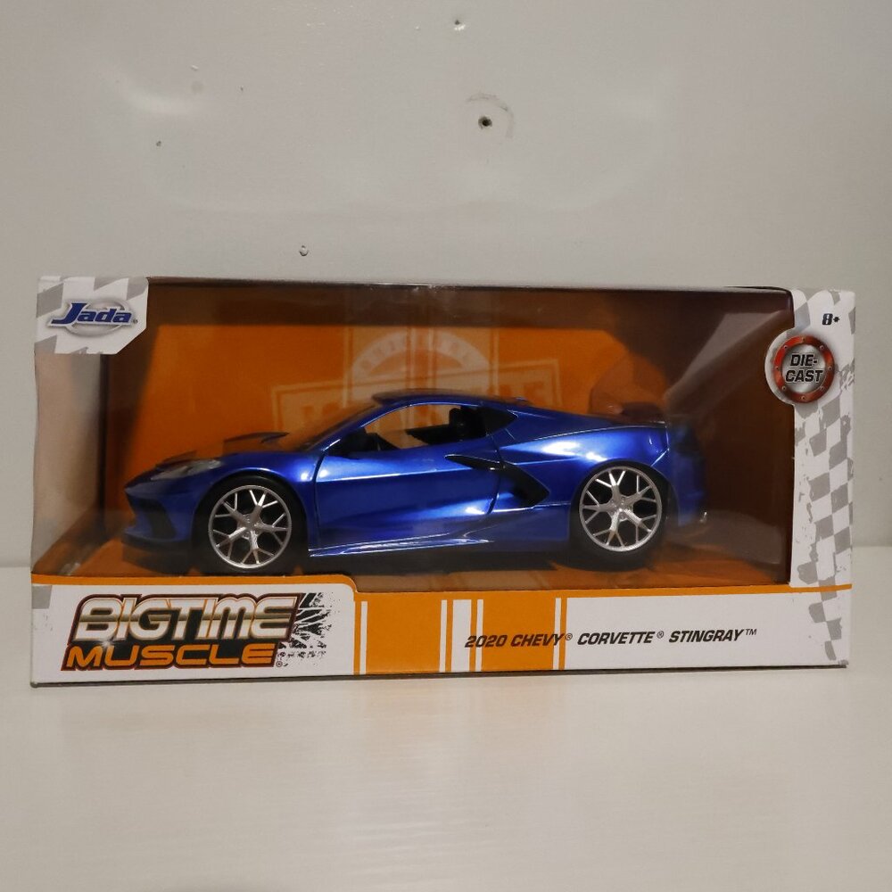 Jada Bigtime Muscle, 1:24 Scale, 2020 Chevy Corvette Stingray (Blue), New